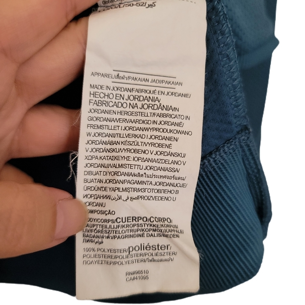 Under Armour Golf Henley Pullover XL Blue Loose Long Sleeve - Picture 6 of 6